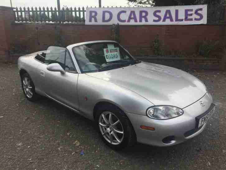 01 51 REG MAZDA MX 5 1.6 CONVERTIBLE 67000 MILES MARCH 17 MOT FULL SERV HIST