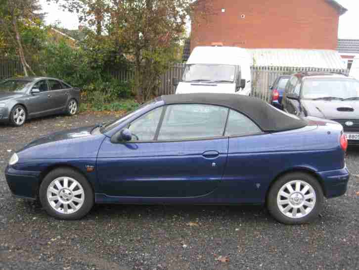 02/02 RENAULT MEGANE 1.6 CONVERTIBLE in BLUE - LOW MILEAGE -ONLY £395