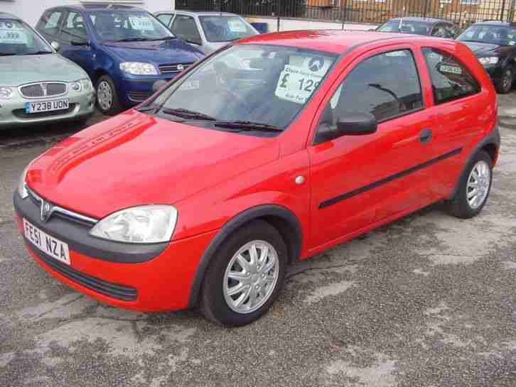 02/51 Vauxhall Corsa 1.0i 12v Club Petrol 3dr Hatchback Red