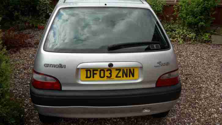 03/03 Citroen Saxo 1.1i Forte Petrol 3dr Hatchback Silver