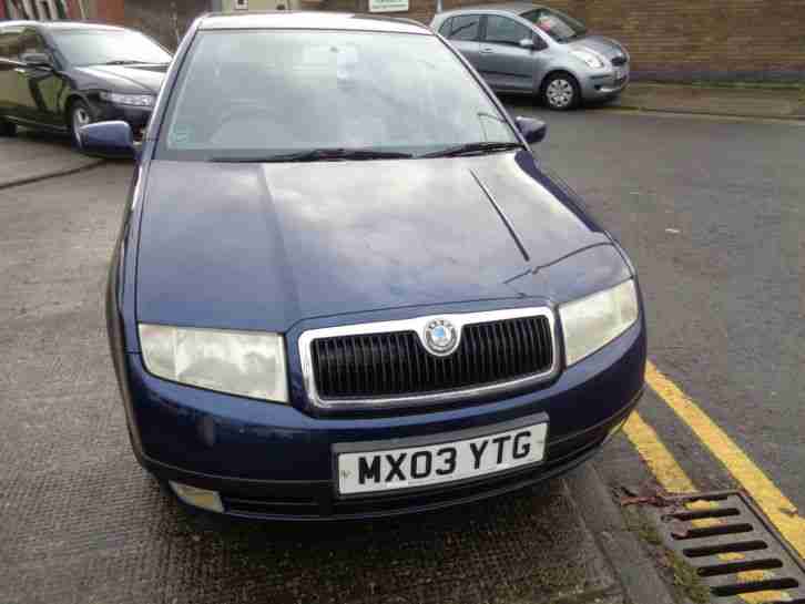 03 SKODA FABIA 1.4 COMFORT 5DR IN MET BLUE WITH FULL SERVICE HISTORY