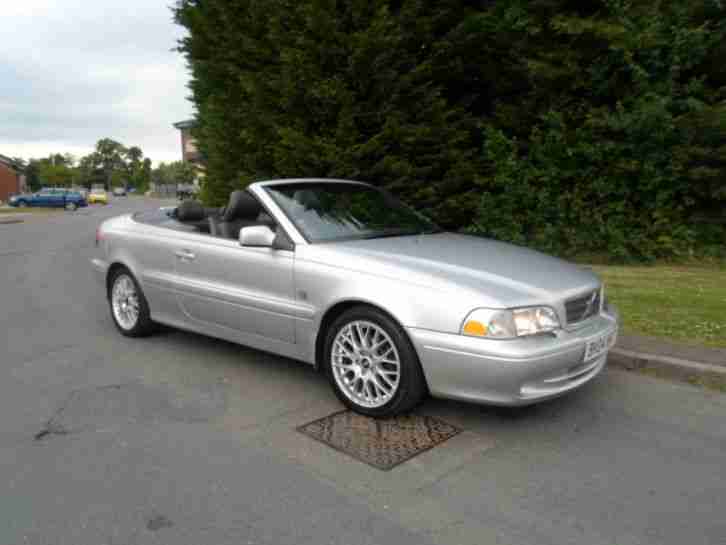  03 Volvo C70 2.4 auto GT SPORT CONVERTIBLE SILVER GREY, LEATHER INTERIOR