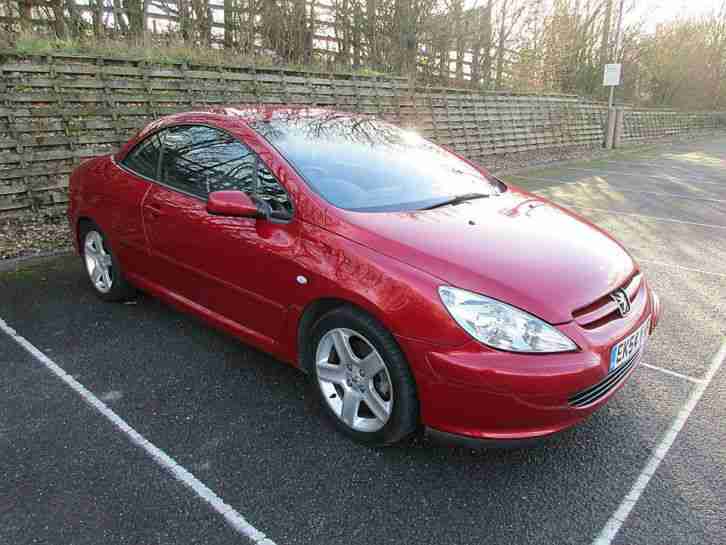 04 54 PEUGEOT 307 CC 2.0 16V CABRIOLET~83200 MLS~BORDEAUX RED PEARL~WOW~