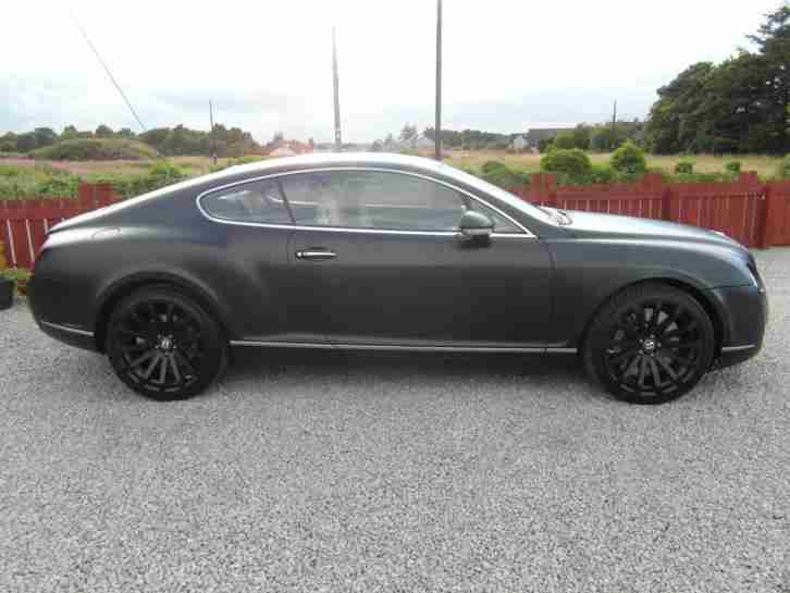 04 Bentley Continental GT 6.0 W12 Auto, 64k,20"Alloys,Matt Black,Sat-Nav,Leather