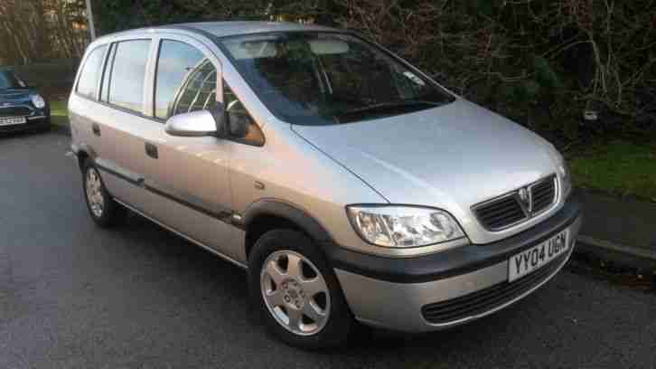 04 REG VAUXHALL ZAFIRA 1.6 LIFE SILVER FULL MOT ONLY 40K MILES