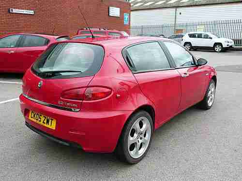 05/05 ALFA ROMEO 147 2.0 T.SPARK LUSSO 5DR FACE LIFT~87700 MLS~RACING RED~WOW~