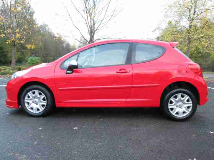 06/56 PEUGEOT 207 1.4S 3DR HATCH IN RED WITH 71,000 MILES