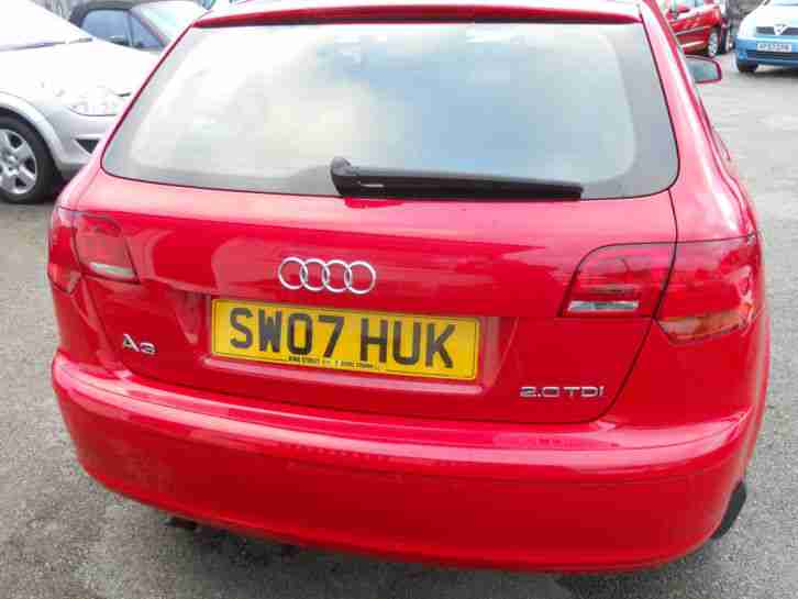 07 Audi A3 2.0TDI Sport ,52K, DSG PADDLE,DIESEL,FULLSERVICEHISTORY,12 MONTHS MOT