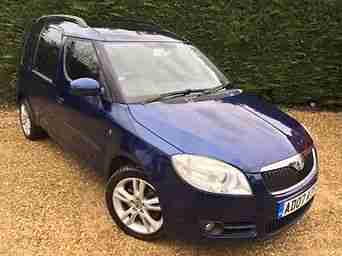 07 Skoda roomster 3 1.9 tdi Large Panoramic Roof 1 Lady Owner F.S.H