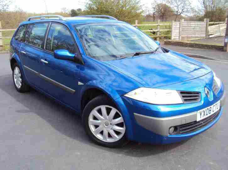 08/08 RENAULT MEGANE 1.6 VVT DYNAMIQUE 5 FIVE DOOR ESTATE MANUAL