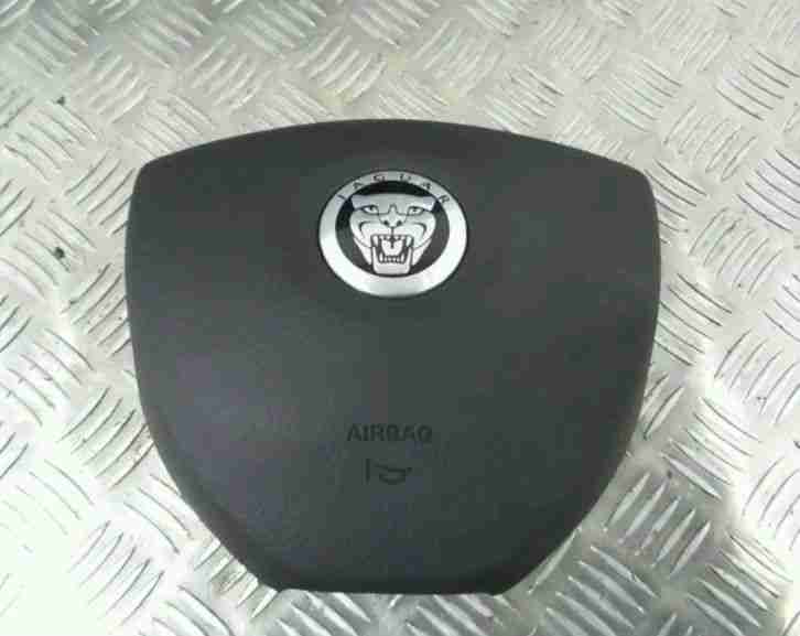 08-2015 GENUINE JAGUAR XF BLACK LEATHER AIRBAG KIT DRIVER / PASSENGER **NO VAT**