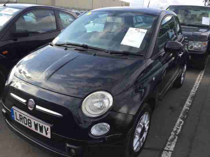 08 FIAT 500 1.4 SPORT STUNNING SPEC, LEATHER, PANORMAMIC GLASS ROOF, ALLOYS CD