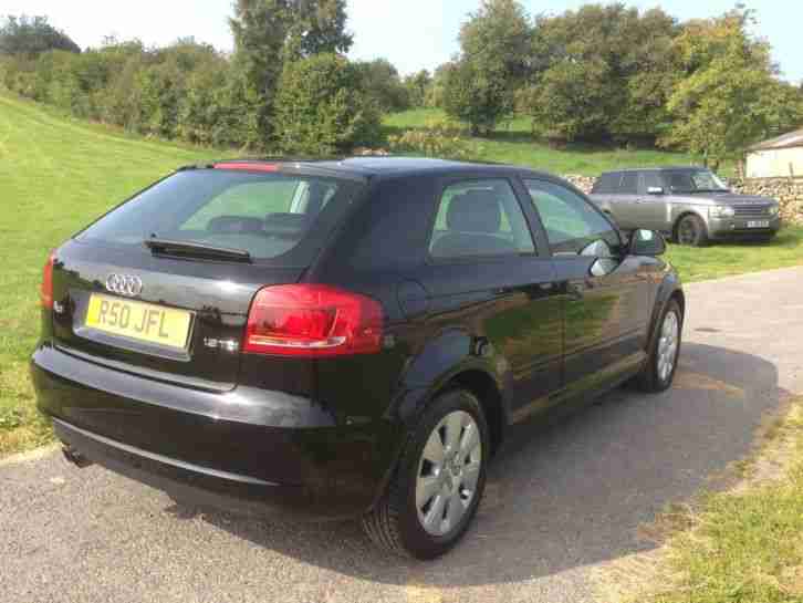 08 REG AUDI A3 SE 1.9 TDI 3 DOOR HATCHBACK IN PANTHER BLACK