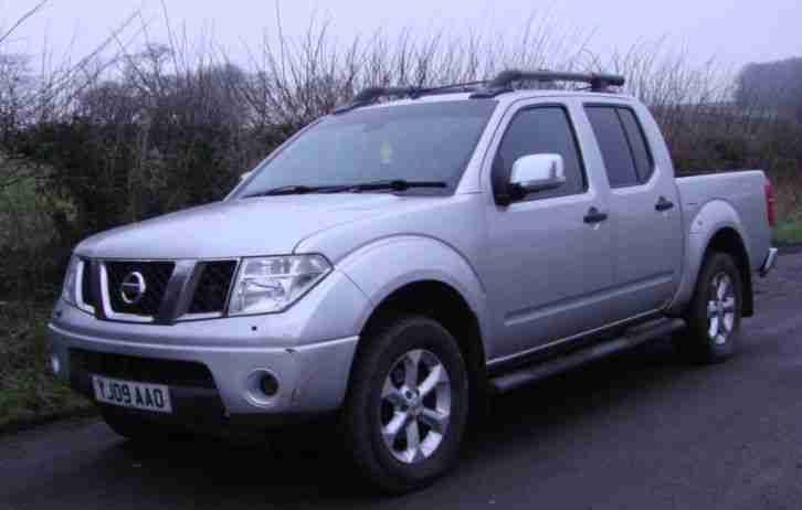 09 NISSAN NAVARA D40 2.5 Dci OUTLAW DOUBLECAB PICKUP,SILVER, 98k,Tbar + VAT