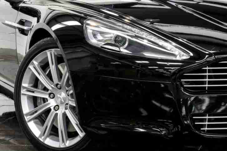 10 10 ASTON MARTIN RAPIDE 6.0 TOUCHTRONIC BLACK PETROL SALOON