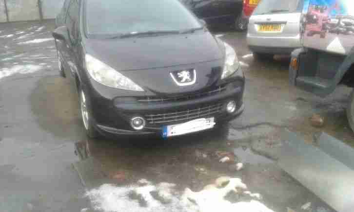 10 REG, PEUGEOT 207, BLACK 1.4 PETROL, LONG MOT, LOW MILES, VERY NICE CAR