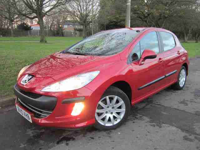 10 REG Peugeot 308 1.4 VTi Verve 5 Door, FSH, NICE CAR, RED / CHATHAM KENT