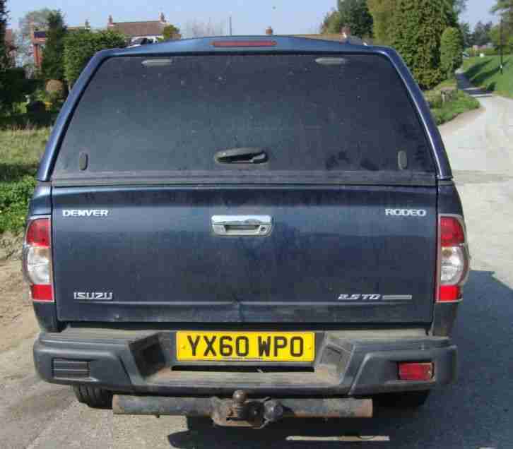 1060ISUZU RODEO DENVER MAX 2.5 TD DOUBLECAB PICKUP,BLUE, 55k, Canopy,Tbar + VAT