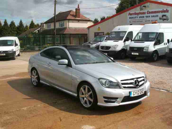 12 reg MERCEDES BENZ C250 CDI SPORT AMG COUPE, AUTOMATIC, PANORAMIC ROOF