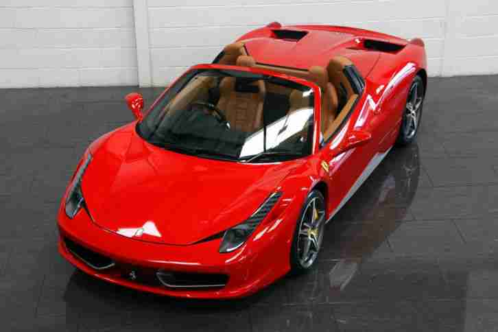 14 14 FERRARI 458 SPIDER DCT CONVERTIBLE PETROL 2 DOOR RED F1