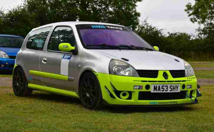 Clio 182 track. Renault car from United Kingdom