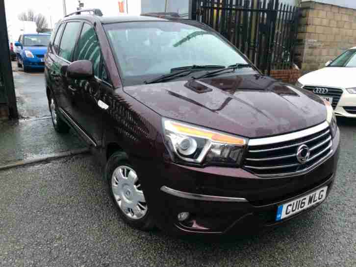 16/16 SSANGYONG RODIUS TURISMO 2.2TD SE MANUAL 7 SEATS 56000 MILES MET DARK RED