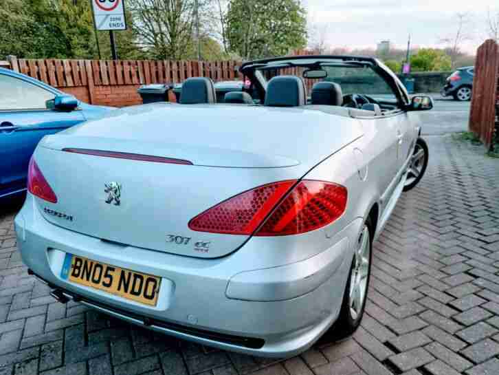 2005 PEUGEOT 307 CC 2.0 180 CONVERTIBLE COUPE PETROL 2 OWNERS SILVER GT GTI