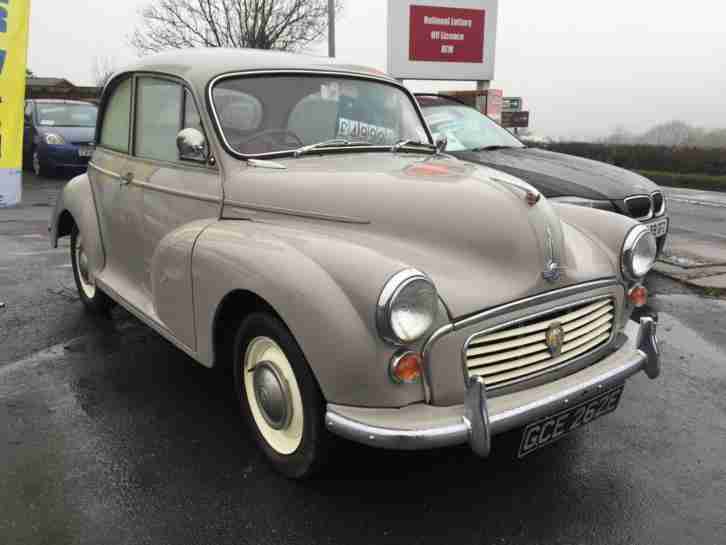 1967 MORRIS MINOR CLASSIC CAR ( GCE 262R ) # TAX EXEMPT # VERY LOW MILEAGE #