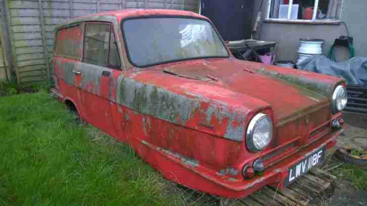 1968 Reliant Regal 21E Super Van 2 3 Chassis Body Restoration Project + PARTS