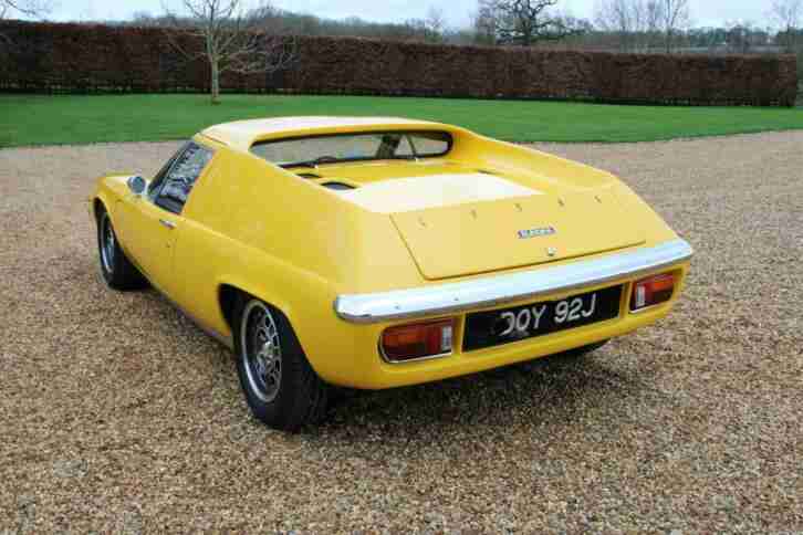 1970 LOTUS EUROPA S2 GORDINI SPEC