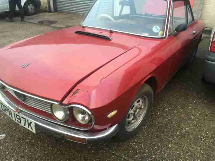 1972 LANCIA FULVIA 1300 COUPE BARN FIND RESTORATION PROJECT SPARES OR REPAIR NON