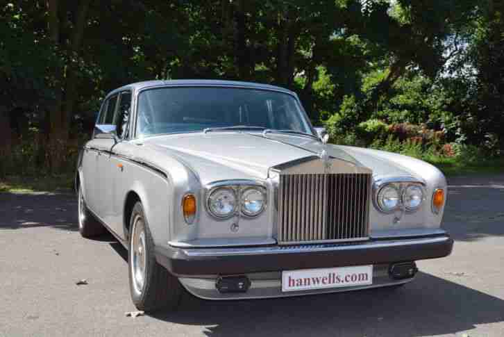 1980 V Rolls Royce Silver Shadow II in Georgian Silver