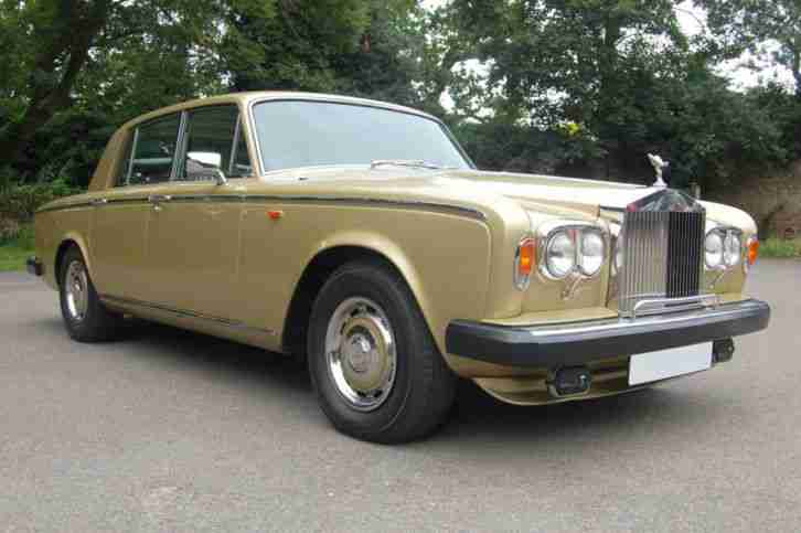 1980 V Rolls Royce Silver Shadow Series II in Willow Gold