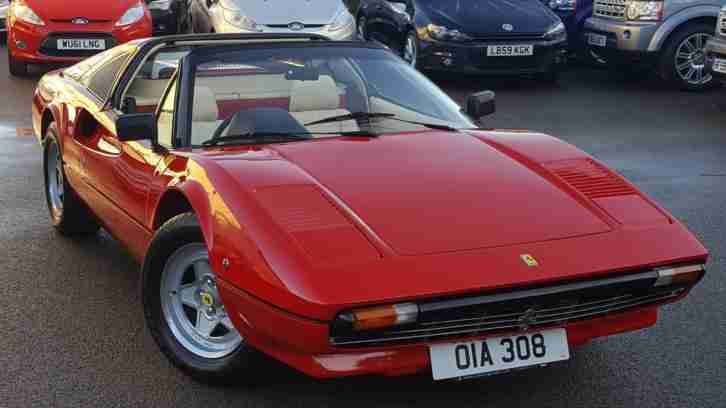 1981 FERRARI 308 GTS RIGHT HAND DRIVE ONLY 184 RIGHT HAND DRIVE VEHICLE