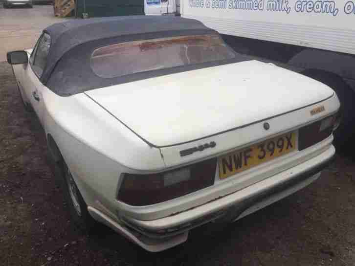 1981 PORSCHE 924 WHITE *** CONVERTIBLE *** SOFT TOP *** RARE *** NEEDS TLC ***