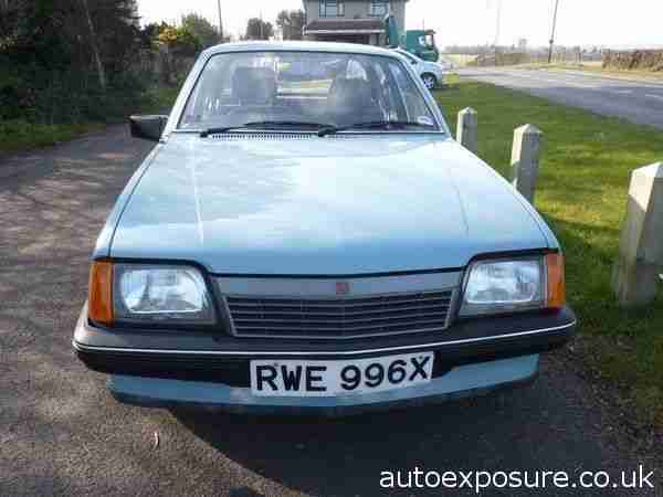 1982 Vauxhall Cavalier CAVALIER L 1.6L 4 Door Saloon 4 door Saloon