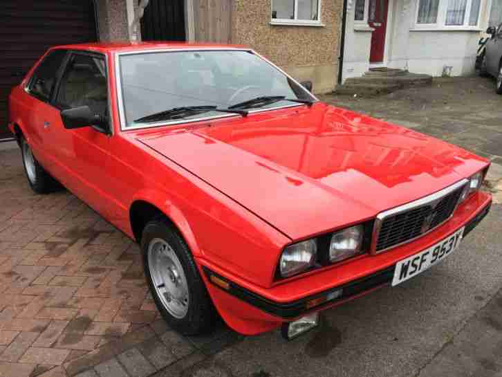 1983 MASERATI BITURBO 45000 LEFT HAND DRIVE RED GREAT CONDITION FOR YEAR
