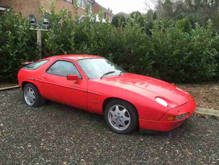 1985 B PORSCHE 928 S AUTO S2 310BHP GAURDS RED 84,409 MILES BARN FIND PROJECT