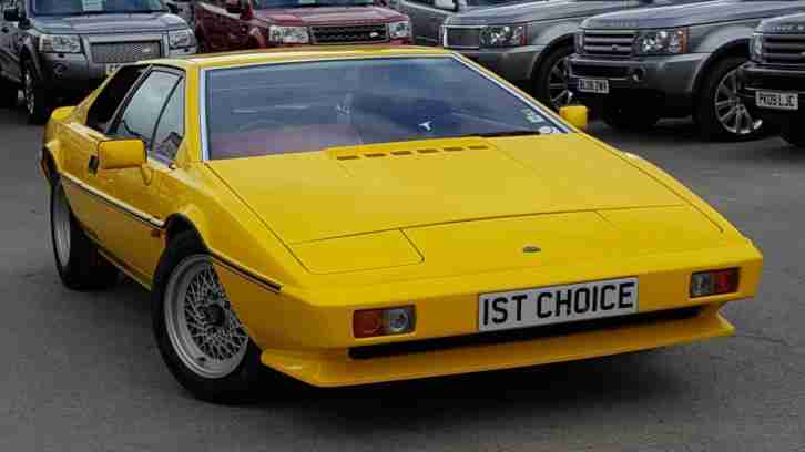 1985 LOTUS ESPRIT S3 STUNNING AND RARE ORIGINAL YELLOW WITH RED LEATHER JU