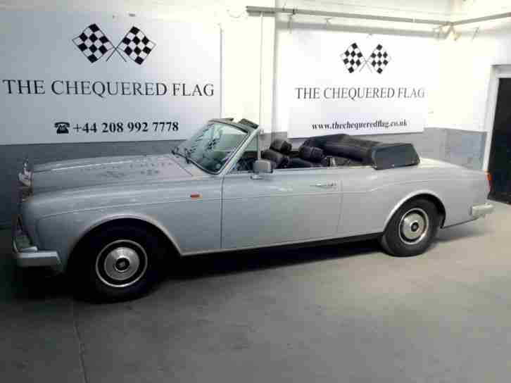 1985 Rolls Royce Corniche Convertible Cabriolet 6900 Miles LHD EU Supplied