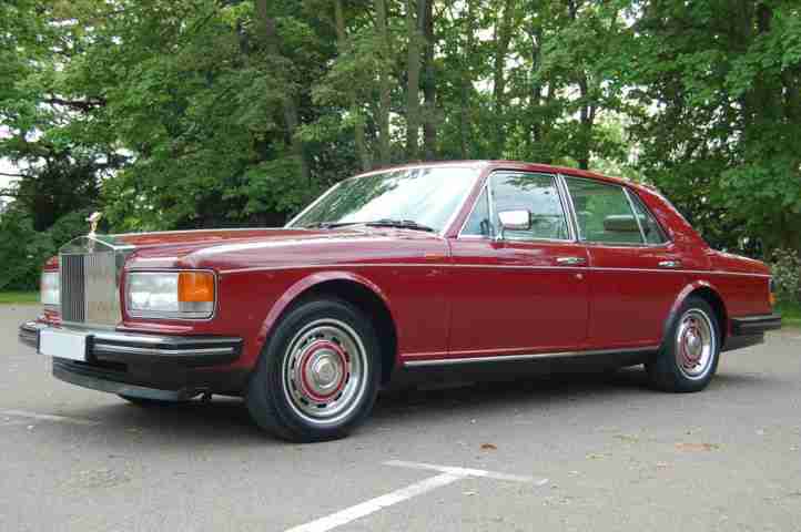 1986 D Rolls Royce Silver Spirit in Claret