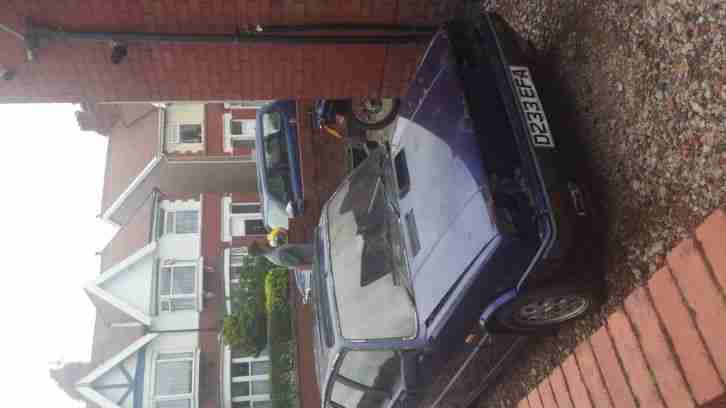 1987 LANCIA DELTA HF TURBO IE BLUE Barn Find Spares or repair Rotten . Project