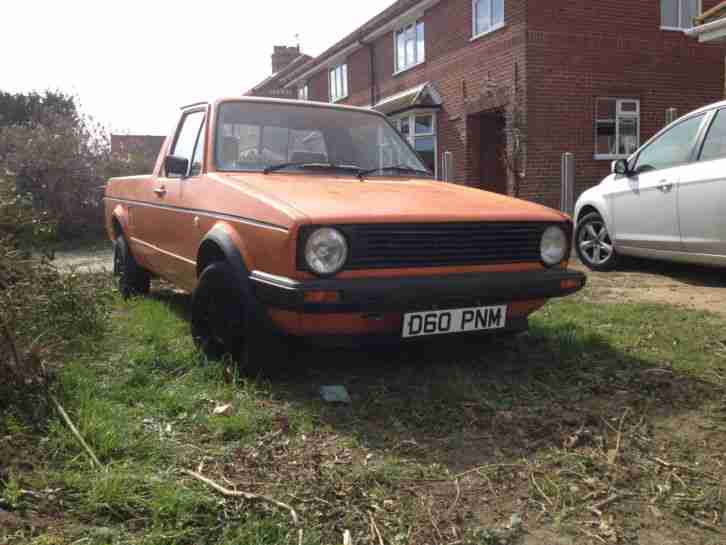 1987 MK1 GOLF CADDY PICKUP ORANGE