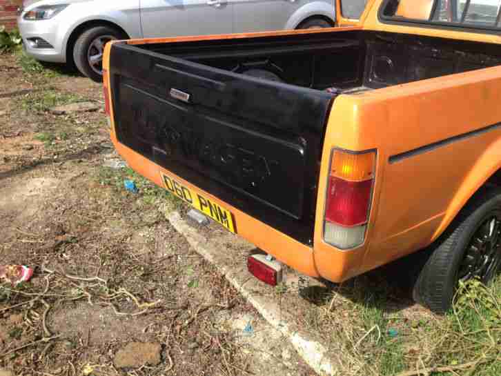 1987 VOLKSWAGEN MK1 GOLF CADDY PICKUP ORANGE