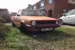 1987 MK1 GOLF CADDY PICKUP ORANGE