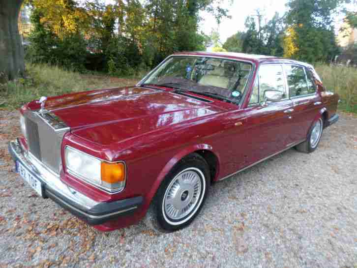 1988 ROLLS ROYCE SILVER SPIRIT BORDEAUX RED NO RESERVE AUCTION