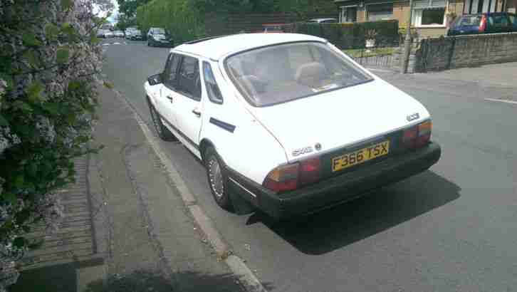 1988 SAAB 900 I WHITE