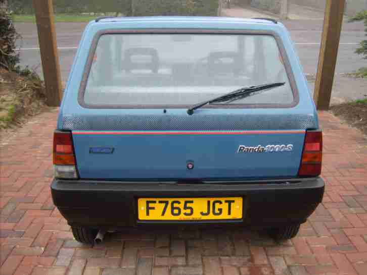 1989 FIAT PANDA 1000 SUPER, .SAME OWNER FOR PAST 25 YEARS!!