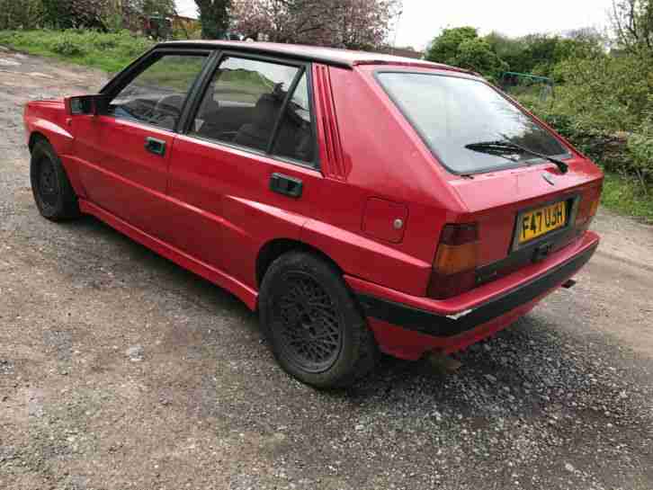 1989 LANCIA DELTA INTEGRALE 2.0 TURBO 8V RED SPARES OR REPAIRS