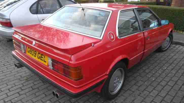 1989 MASERATI 222 E Biturbo RED new cam belt and warer pump non cat version